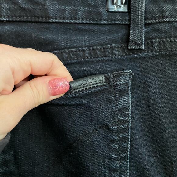 Joe's Jeans Corah Black Quilted Leather Knee Panel The Skinny Leg Jeans Size 29 - Picture 7 of 10